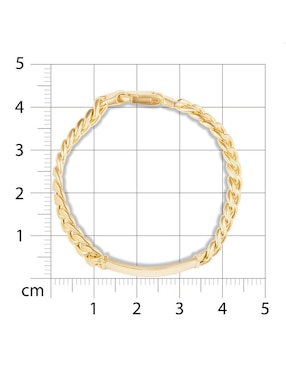 Esclava Joyerías Bizzarro de oro 14 K con acabado pulido