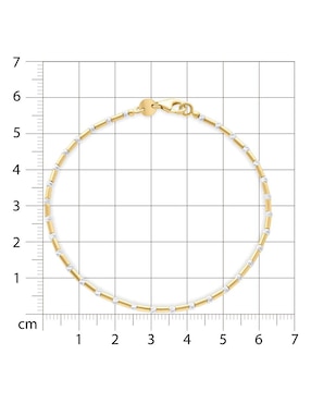 Pulsera Joyerías Bizzarro de oro 14 K con acabado brillante