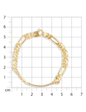 Esclava Joyerías Bizzarro de oro 14 K con acabado pulido