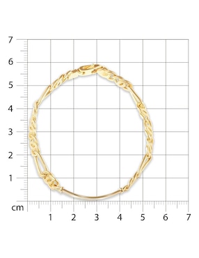 Esclava Joyerías Bizzarro de oro 14 K con acabado brillante
