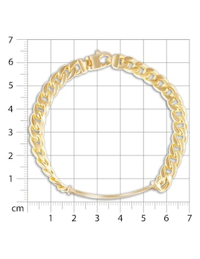 Esclava Joyerías Bizzarro de oro 14 K con acabado pulido