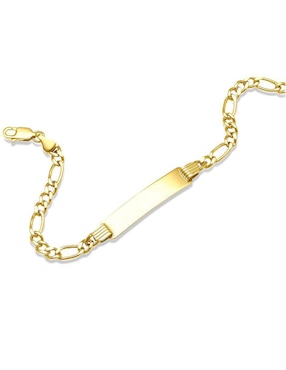Esclava Joyerías Bizzarro de oro 14 K con acabado brillante