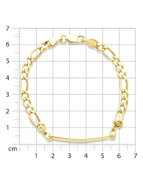 Esclava Joyerías Bizzarro de oro 14 K con acabado brillante