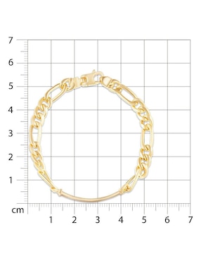 Esclava Joyerías Bizzarro de oro 14 K con acabado brillante