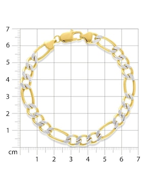 Pulsera Joyerías Bizzarro de oro 14 K con acabado brillante