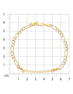 Esclava Joyerías Bizzarro de oro 14 K con acabado brillante