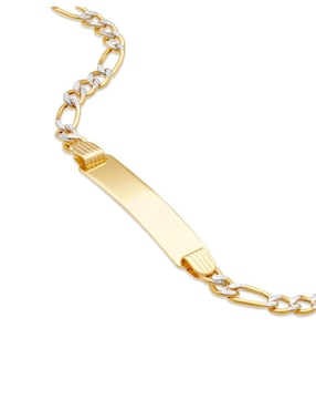 Esclava Joyerías Bizzarro de oro 14 K con acabado pulido