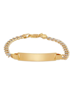 Esclava Joyerías Bizzarro de oro 14 K con acabado pulido