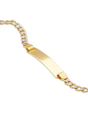 Esclava Joyerías Bizzarro de oro 14 K con acabado pulido