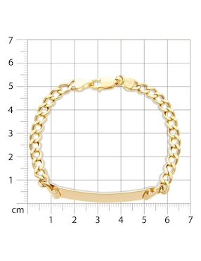 Esclava Joyerías Bizzarro de oro 14 K con acabado pulido