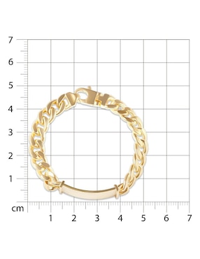 Esclava Joyerías Bizzarro de oro 14 K con acabado pulido
