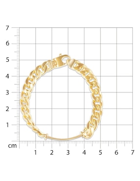 Esclava Joyerías Bizzarro de oro 14 K con acabado pulido