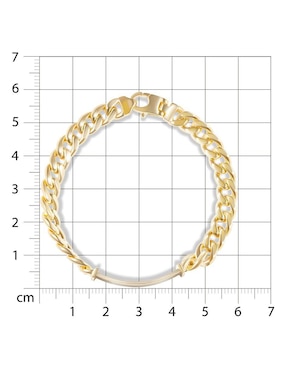 Esclava Joyerías Bizzarro de oro 14 K con acabado brillante
