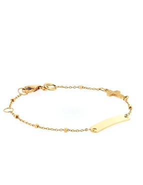 Esclava Joyerías Bizzarro de oro 14 K con acabado pulido