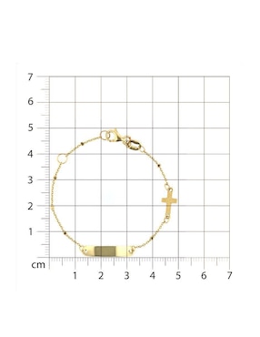 Esclava Joyerías Bizzarro de oro 14 K con acabado pulido