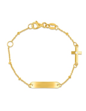 Esclava Joyerías Bizzarro de oro 14 K con acabado brillante