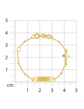 Esclava Joyerías Bizzarro de oro 14 K con acabado brillante