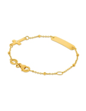 Esclava Joyerías Bizzarro de oro 14 K con acabado brillante