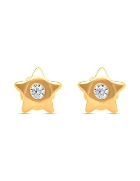 Broqueles de estrella Joyerías Bizzarro de oro diamante