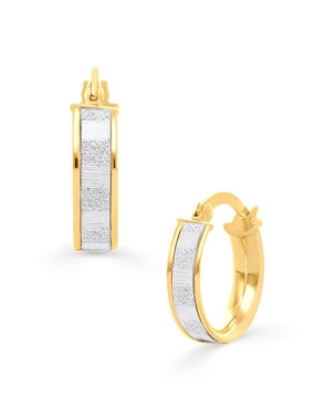 Aretes circulares Joyerías Bizzarro de oro
