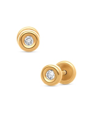 Broqueles circulares Joyerías Bizzarro de oro diamante