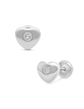 Broqueles de corazón Joyerías Bizzarro de oro diamante