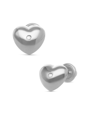 Broqueles de corazón Joyerías Bizzarro de oro diamante