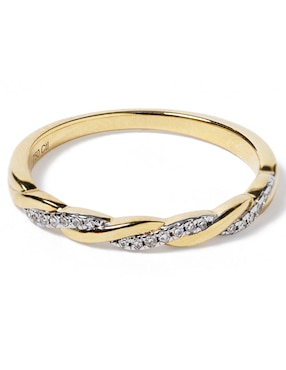 Churumbela de oro amarillo 14 k Jayda diamante
