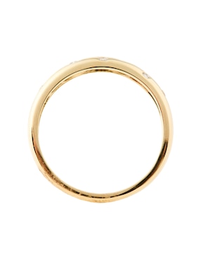 Anillo con gema Jayda 14 k de oro diamante pulido