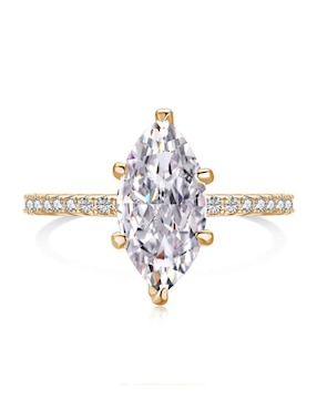 Anillo de compromiso de plata P 925 Yoiko Selena zirconia