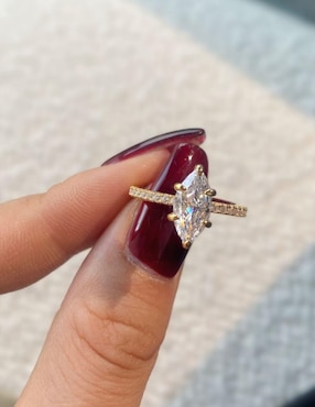 Anillo de compromiso de plata P 925 Yoiko Selena zirconia