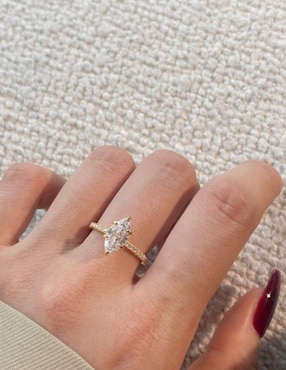 Anillo de compromiso de plata P 925 Yoiko Selena zirconia
