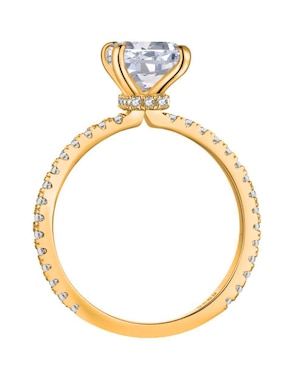 Anillo de compromiso de plata P 925 Yoiko Radiant zirconia