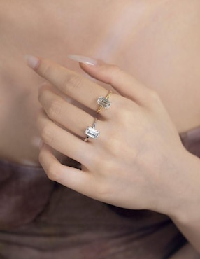 Anillo de compromiso de plata P 925 Yoiko Eloise zirconia