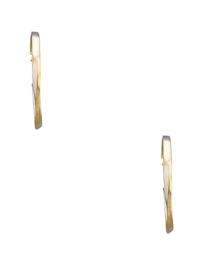 Aros Del Pia de oro 14 K con acabado brillante