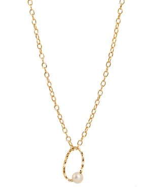 Collar ovalado Lusso de oro 14 K