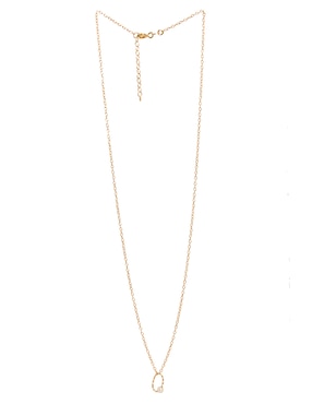 Collar ovalado Lusso de oro 14 K