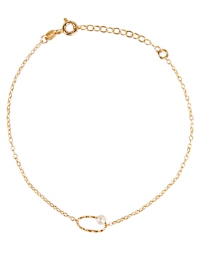 Pulsera Lusso de oro 14 k con acabado pulido