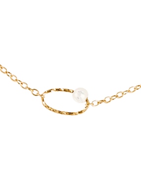 Pulsera Lusso de oro 14 k con acabado pulido