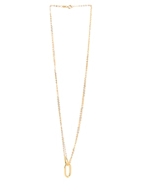 Collar ovalado Lusso de oro 14 K