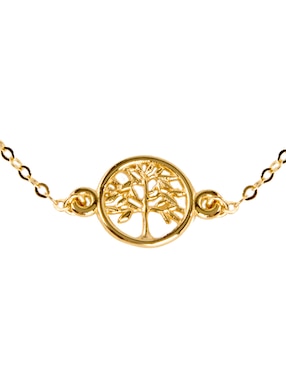 Pulsera Lusso de oro 14 k con acabado pulido
