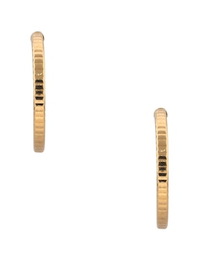 Arracadas Lusso de oro 14 K con acabado brillante