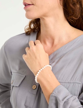 Pulsera Lusso de oro con perla 14 k