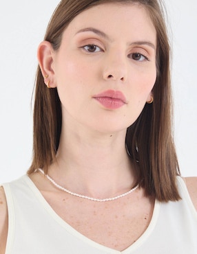 Collar ovalado Lusso Necklace de oro 14 K
