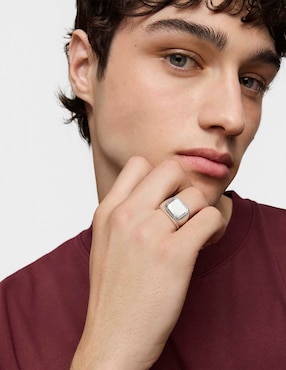 Anillo Tous Man P 925 de plata brillante
