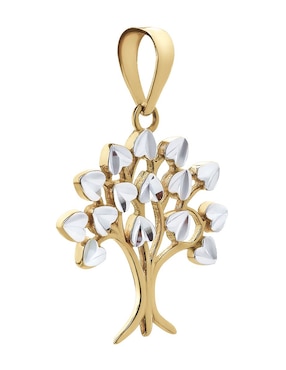 Dije de árbol Cristal Joyas de oro 14 K