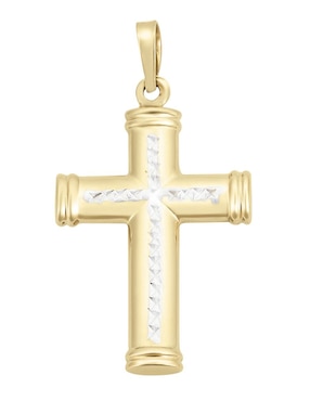 Dije de cruz Cristal Joyas de oro 14 K