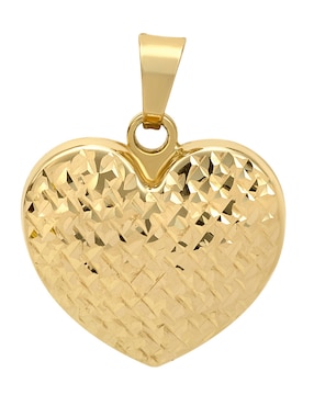 Dije de corazón Cristal Joyas de oro 14 K