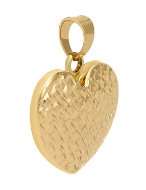 Dije de corazón Cristal Joyas de oro 14 K