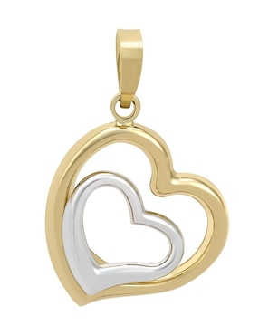 Dije de corazón Cristal Joyas de oro 14 K